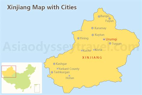 Afbeeldingsresultaten voor Map of Xinjiang Cities