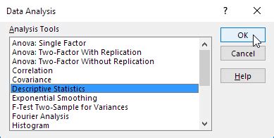 Image result for Where Is Descriptive Statistics in Excel