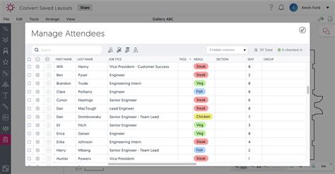 Toradh íomhá ar Event Table Seating Chart Software