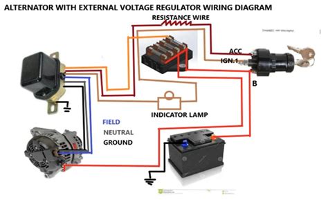 Alternator Voltage Regulator Wiring Diagram-এর ছবি ফলাফল