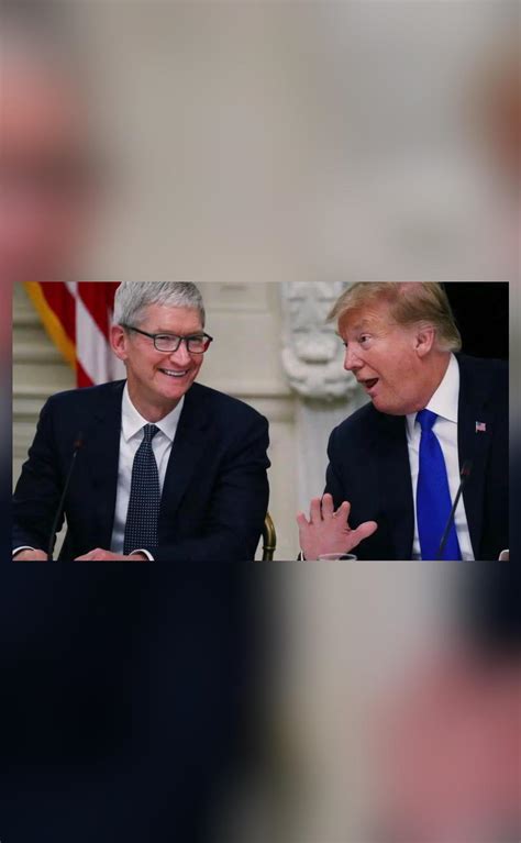 Image result for Tim Cook Meets Trump
