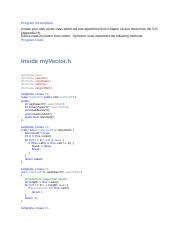 Image result for Programming Assignment Building a Vector Class Replica