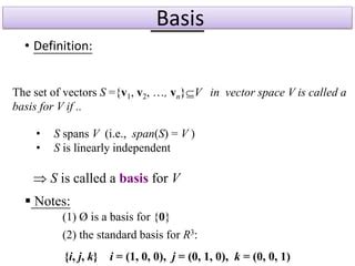 Image result for Example of a Basis of Vectors