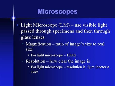 Image result for Light Microscope Resolution
