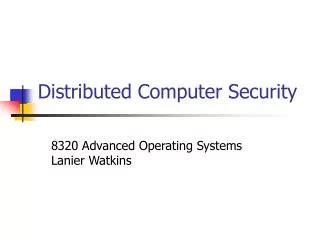 Image result for Distributed Computer Security