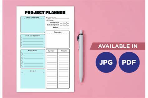 Project Planner Cover Sheet に対する画像結果