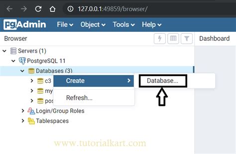 Image result for Create PostgreSQL Database