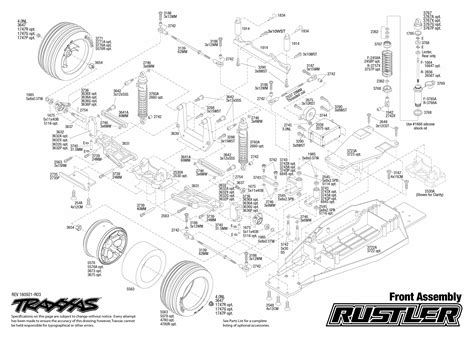 Toradh íomhá ar Traxxas Rustler 2WD Exploded-View