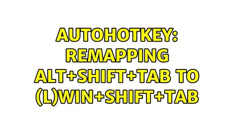Toradh íomhá ar Alt-Tab AutoHotkey