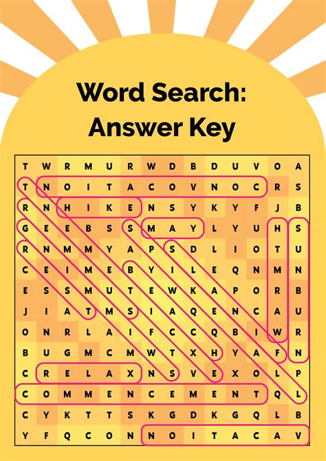 Afbeeldingsresultaten voor Integers Word Search Answer Key