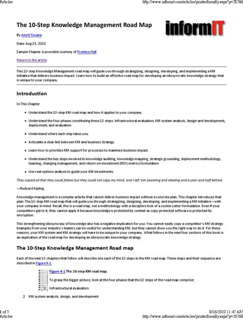 Image result for Knowledge Management Road Map