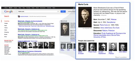 Image result for Google Knowledge Graph