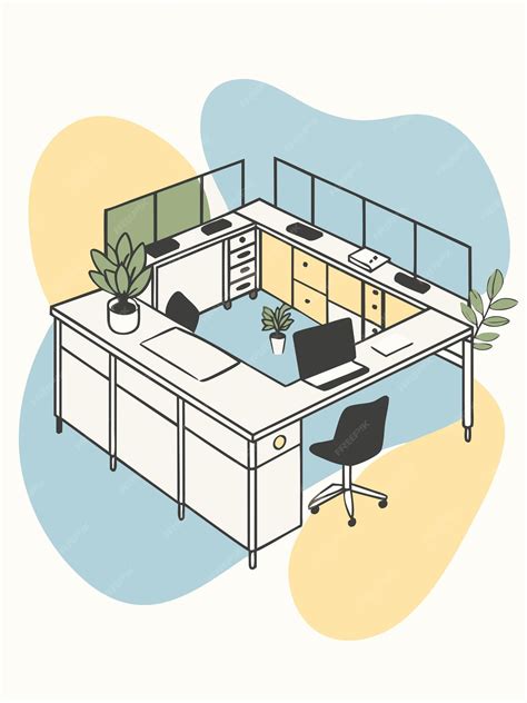 Image result for Desk and Computer Drawing