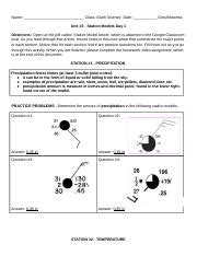 Afbeeldingsresultaten voor Reading Station Models Worksheet Answer Key