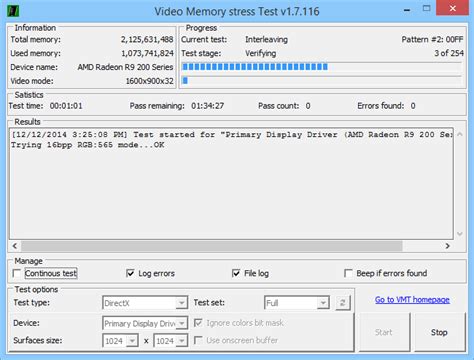 Image result for Video Memory Checker