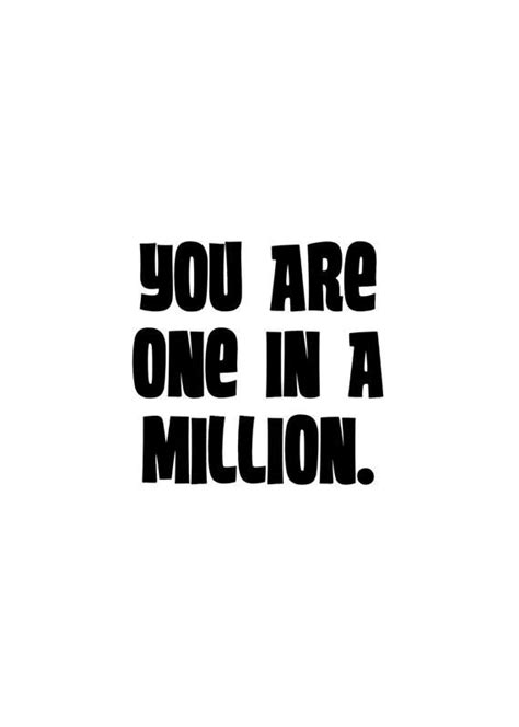 Image result for One in a Million Print