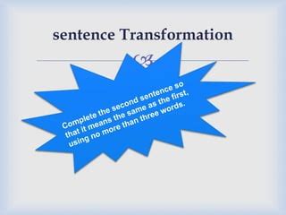 Sentence Transformation Game Example के लिए छवि परिणाम