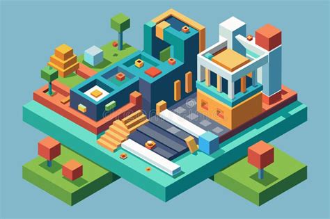 Toradh íomhá ar Isometric View Computer