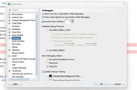Oracle SQL Developer Turn Off Popup に対する画像結果