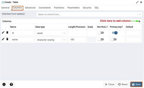 Bildergebnis für How to Create Table in PostgreSQL in pgAdmin