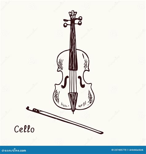 Image result for Cello Ink Drawing