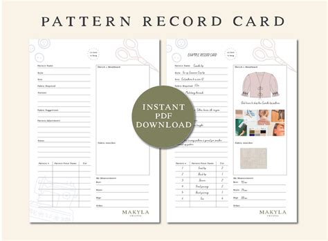 Image result for Pattern Card PDF