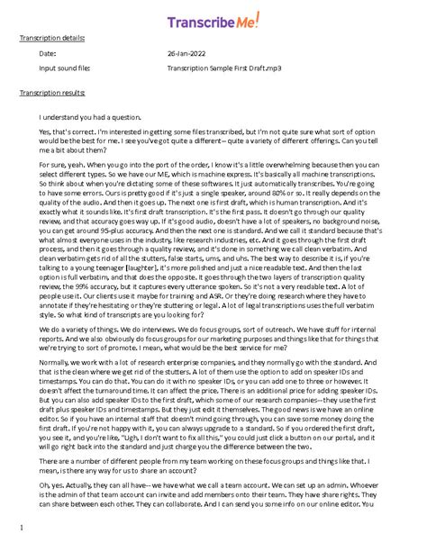 Language Transcripts and Samples に対する画像結果