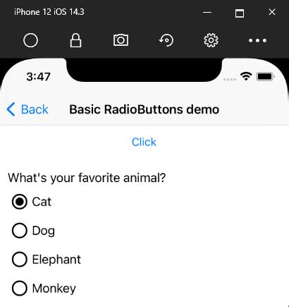 iOS Native Radio Button-साठीचा प्रतिमा निकाल