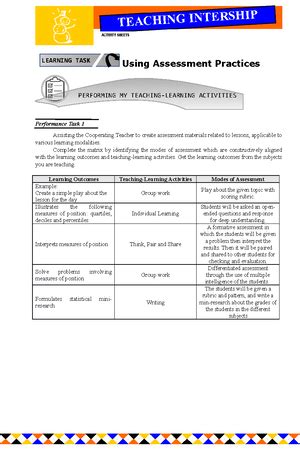 Image result for Learning Task 7