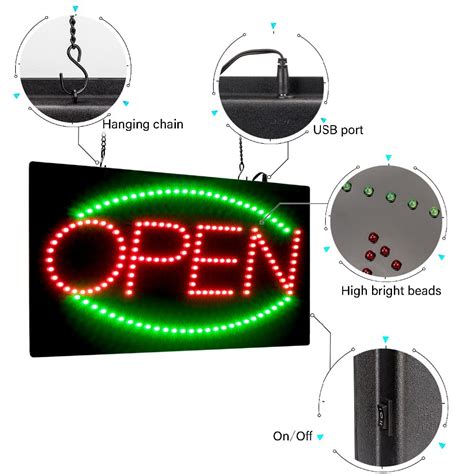 Image result for Animated LED Open Sign
