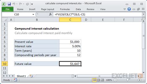 Image result for Excel Interest Formula