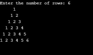 Image result for Number Pattern Programs in C