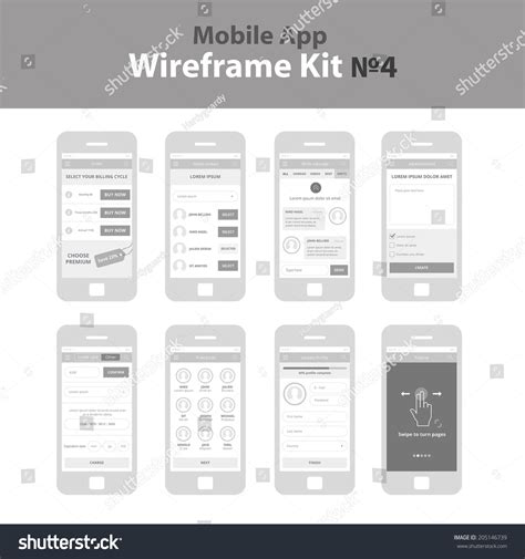 iOS App UI Wireframe Printable に対する画像結果