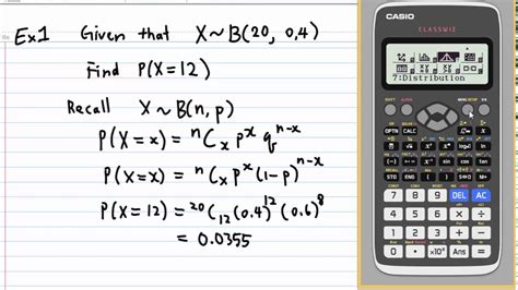 Toradh íomhá ar Binomial Distribution Maple Calculator