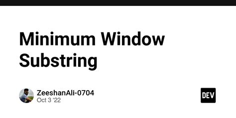 Minimum Window Substring Python に対する画像結果