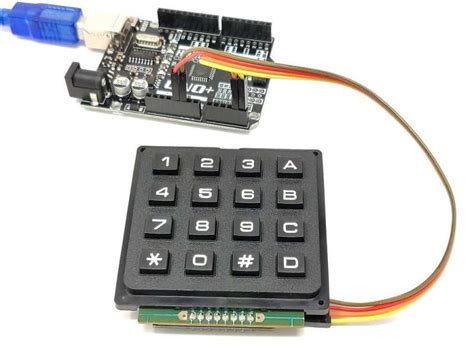 Image result for Arduino 4x4 Keypad Pinout