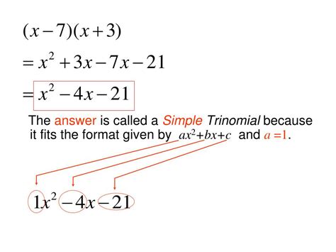 Toradh íomhá ar General Quadratic Trinomial Examples