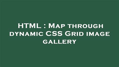 Dynamic HTML/CSS Gallery Grid に対する画像結果
