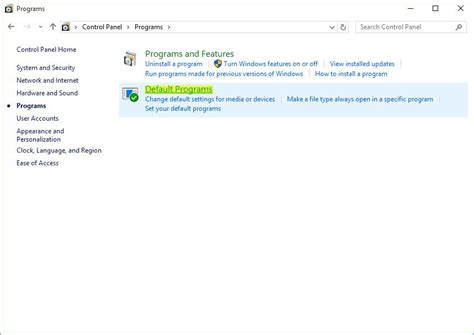 Afbeeldingsresultaten voor Set Your Default Programs