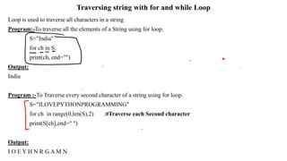 Traversing a String in Python に対する画像結果