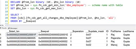 SQL Database Capturing Live Data に対する画像結果