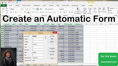 Image result for How to Create Form Using VBA in Excel