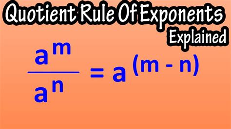Image result for Quotient Rule Exponents Examples
