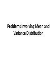 Image result for Problem Involving Mean Abd Variance of Probability Distribution Problem