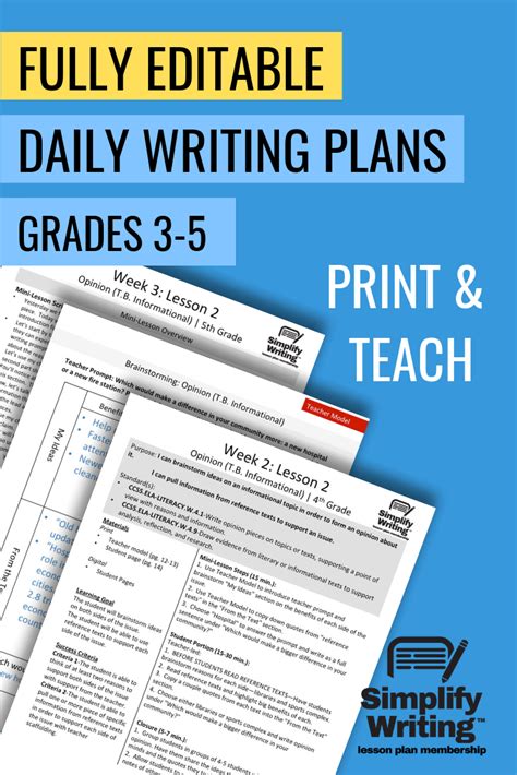 Afbeeldingsresultaten voor Creative Writing Daily Lesson Plan