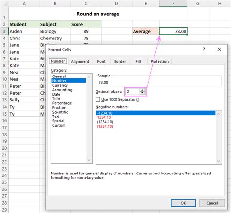 Toradh íomhá ar Sample Average Formula Excel