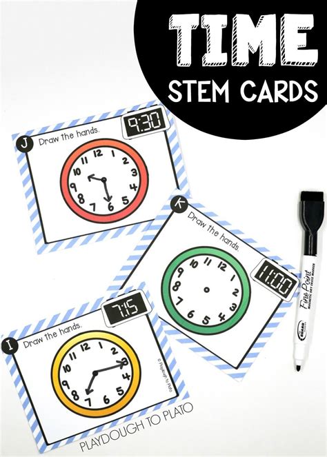 Toradh íomhá ar Stem Clock Telling Time