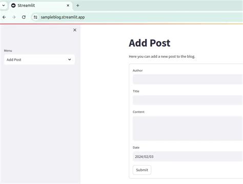 Image result for Streamlit Form