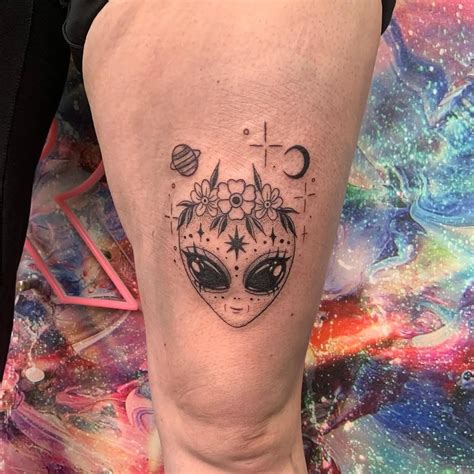 Image result for Alien Face Tattoo