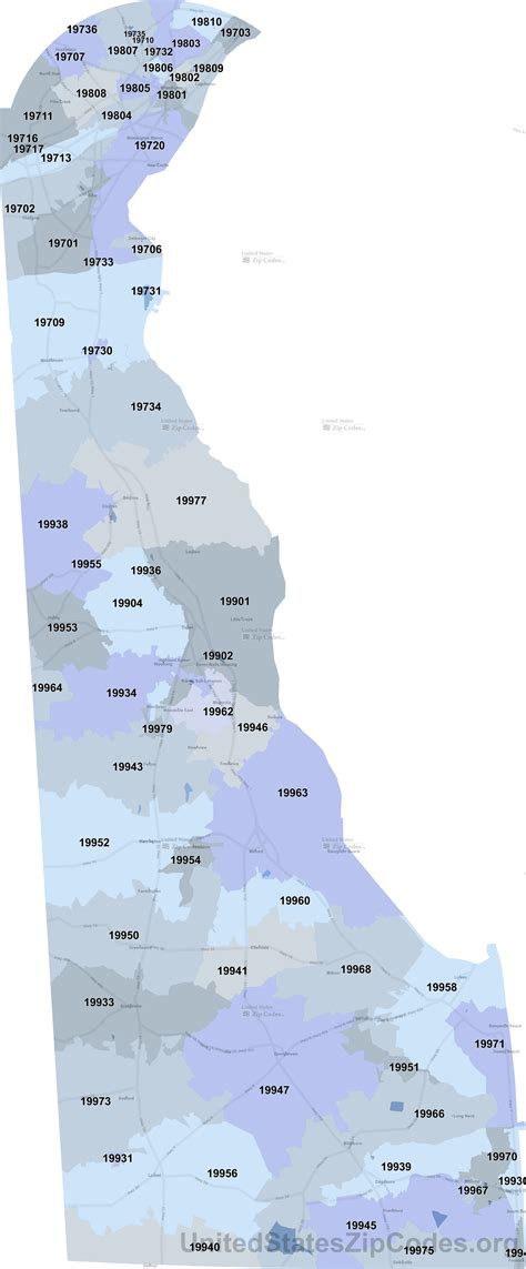 Delaware Zip Code Map Printable-க்கான படிம முடிவு